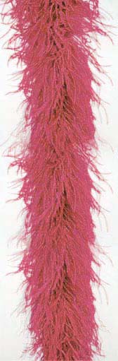 Ostrich feather boa 4 ply - #22 WINE
